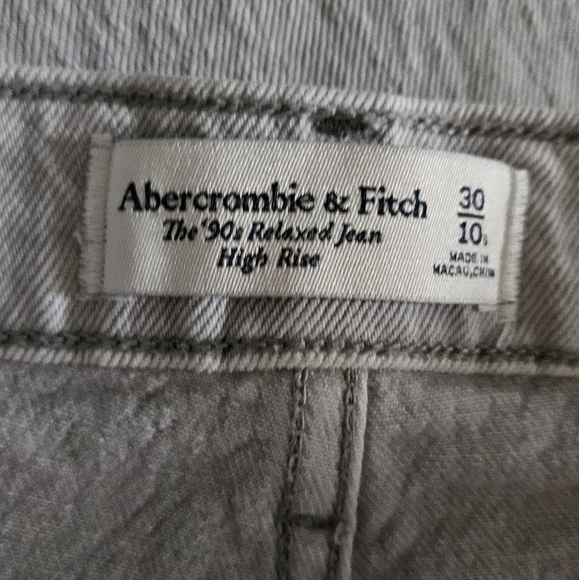 βοΈ Abercrombie & Fitch 90s Relaxed High-Rise Wide-Leg Jeans 30 / 10S #1217 - Picture 9 of 14